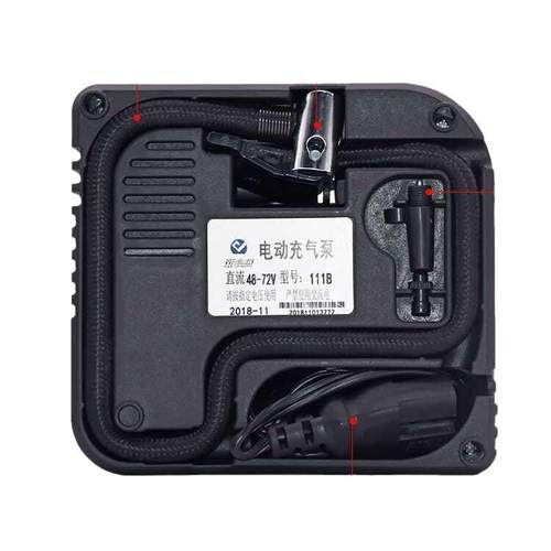 摩托电动车保养工具轮胎三轮打气泵电动充气机车载高压通用充气泵 - 图3