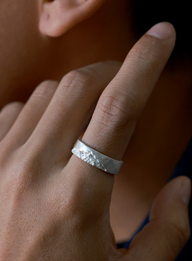 冈仁波齐纯银999戒指开口可调节