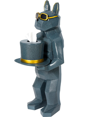 北欧轻奢大型落地摆件托盘动物玄关装饰客厅房间乔迁新居送人礼品