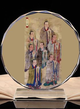 道家神仙系列南北斗七星君像北斗七真像南斗六星水晶摆件工艺品