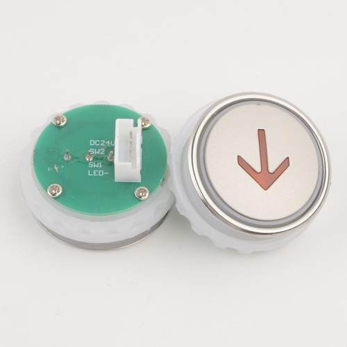 拉把电梯按钮NY20041659H03按钮不锈钢圆形适用江南嘉捷苏州富士 - 图1