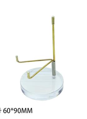 6cm亚克力指南针透明矿标架 水晶矿标底座展示架 画架创意底座