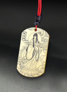 兔儿神吊坠胡天保神像挂件定制