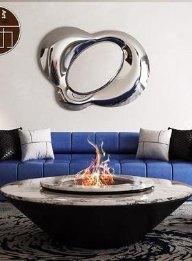 意大利Fiam镜子现代简约金属轻奢试衣镜客厅餐厅别墅墙面装饰挂件