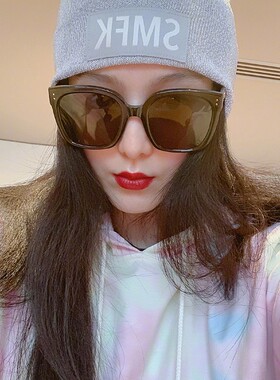 速发防晒太款级感202新款圆大合适脸的夏季时尚太镜