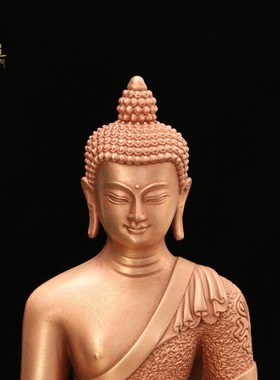 速发藏释佛像式迦供尼摆件藏传密宗家居客厅摩奉随身神像坐像铜像