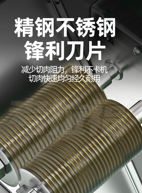 绞肉不锈钢商用食堂切片机秒拆换