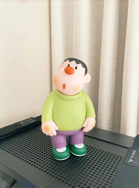 可调节歪头胖虎手礼物公仔版Q新款节日登场摆件办2024模型电视柜