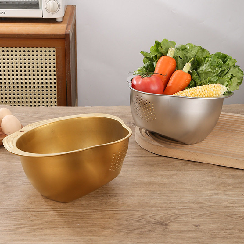 304不锈钢洗米盆沥水篮斜底洗菜篮家用果蔬洗米筛淘米漏盆多用盆,淘宝优惠券,粉丝福利购,淘宝优惠卷
