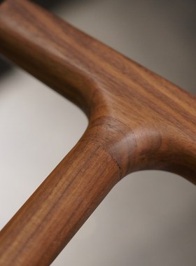 新中式黑胡桃木靠背椅茶家俱茶室禅意简约实木主人椅