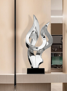 焰火抽象雕塑北欧创意酒店会所大堂办公室艺术装饰品摆设玄关摆件