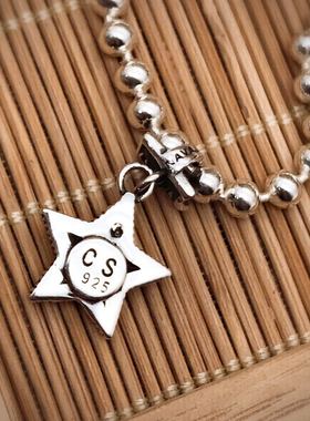 ALLRIM出品 实力爆款CS五角星圆珠项链/颈链,38cm,50cm可选