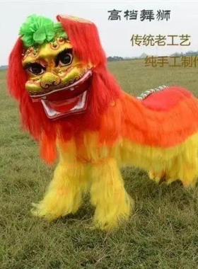 全套成人舞狮全套一整狮子皮道具