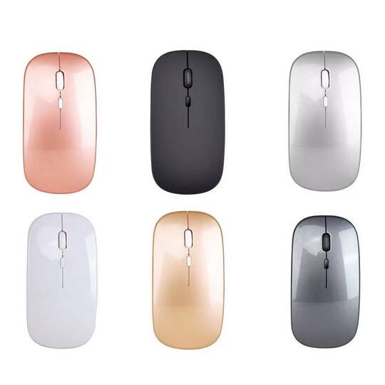 Бесшумная беспроводная мышь для офисных игр, подходит для ноутбуков, планшетов, мобильных телефонов, настольных компьютеров, двухрежимная выдвижная мышь с Bluetooth