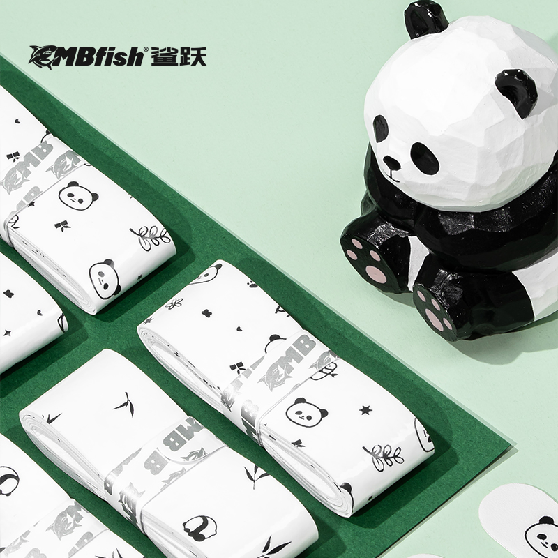 鲨跃mbfish小熊猫手胶羽毛球拍专用防滑吸汗带手柄缠把带减震奶胶 - 图3