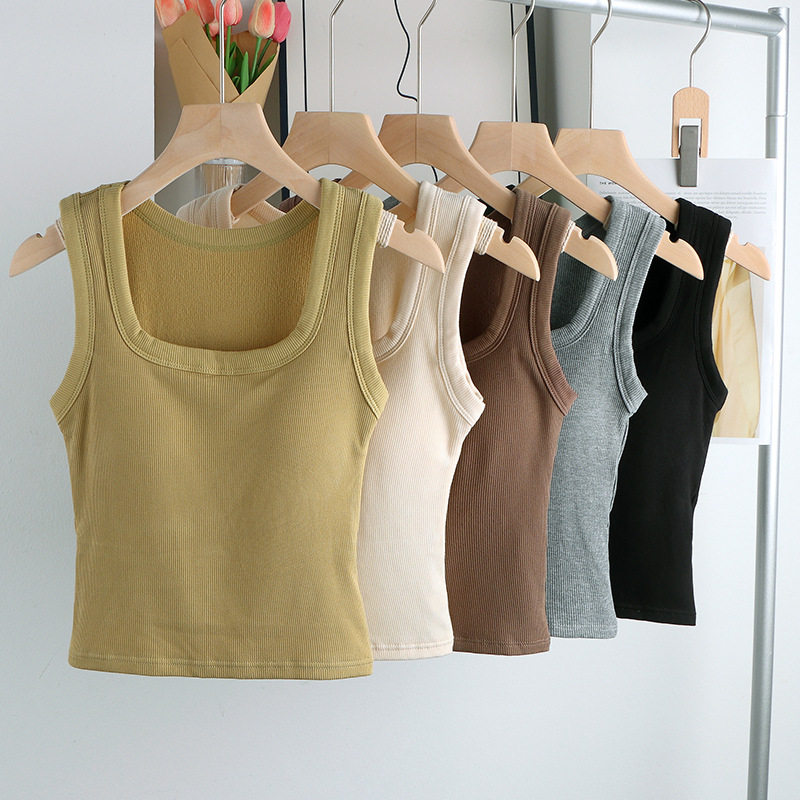 带胸垫针织磨毛保暖吊带背心女 外穿内搭方领自发热打底上衣,淘宝优惠券,粉丝福利购,淘宝优惠卷