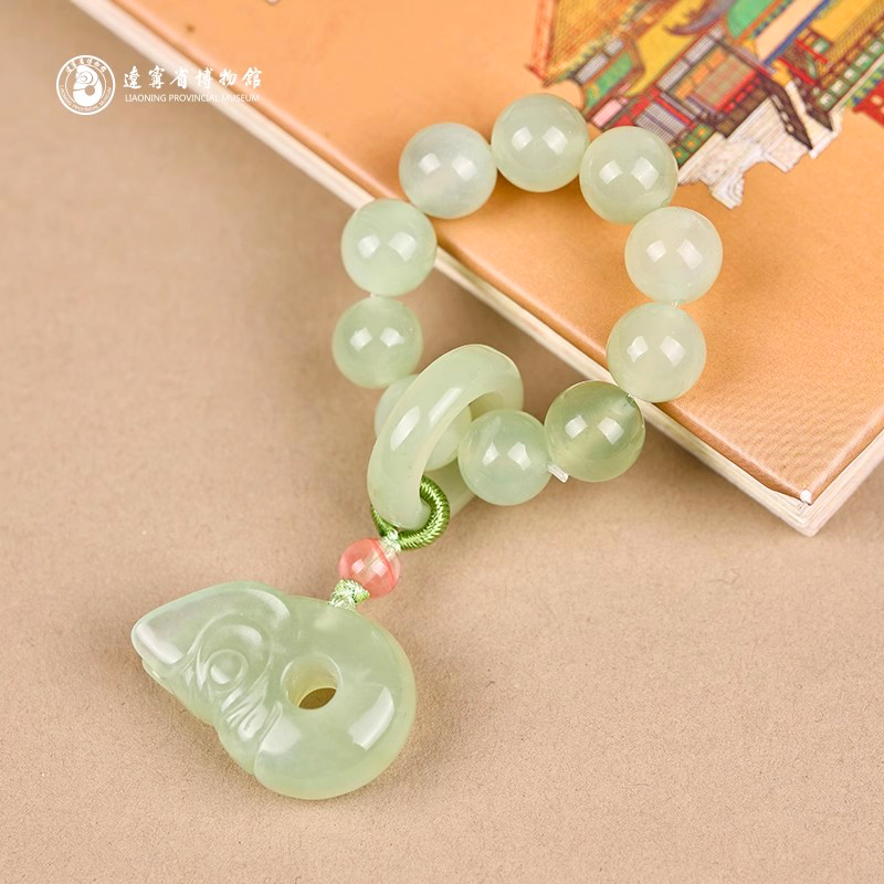 辽宁省博物馆辽博岫玉玉猪龙手捻文创手串生日礼物女生礼物伴手礼