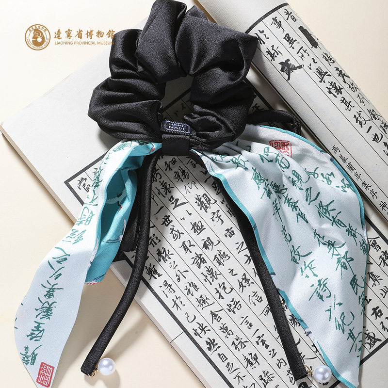 辽宁省博物馆鹤舞风华发圈发夹胸针女生文创饰品生日礼物送女朋友