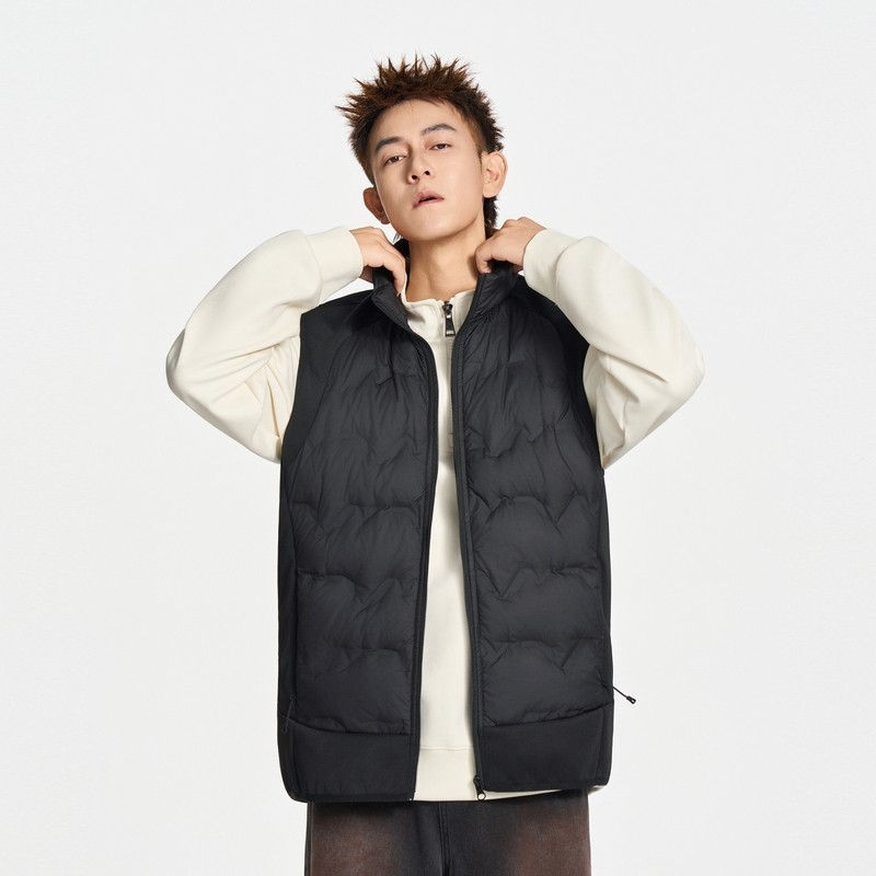 雪中飞羽绒服男士冬季新款轻薄立领坎肩保暖羽绒马甲背心外套男款,淘宝优惠券,粉丝福利购,淘宝优惠卷