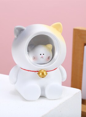极速创意肥墩墩放大镜灯摆件可爱卡通小夜灯树脂礼品厂