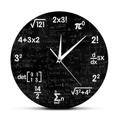 好货Math Wall Clock Mathematics Clock Graduation Gift Gifts - 图0