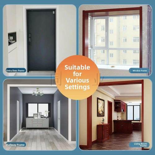 碳晶实木覆合哑口套木门双包套窗套阳台包套入户门包套定制门框条 - 图2