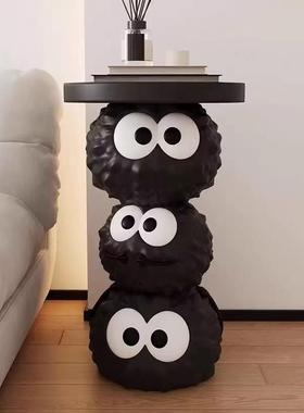 煤球客厅沙发电视柜旁艺术高级边几大型落地装饰乔迁新居礼品摆件