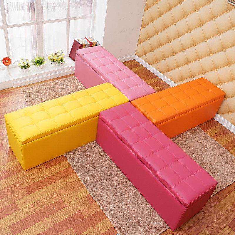 实木服装店长方形沙发换鞋凳鞋柜床尾储物凳收纳更衣室试衣间凳子,淘宝优惠券,粉丝福利购,淘宝优惠卷