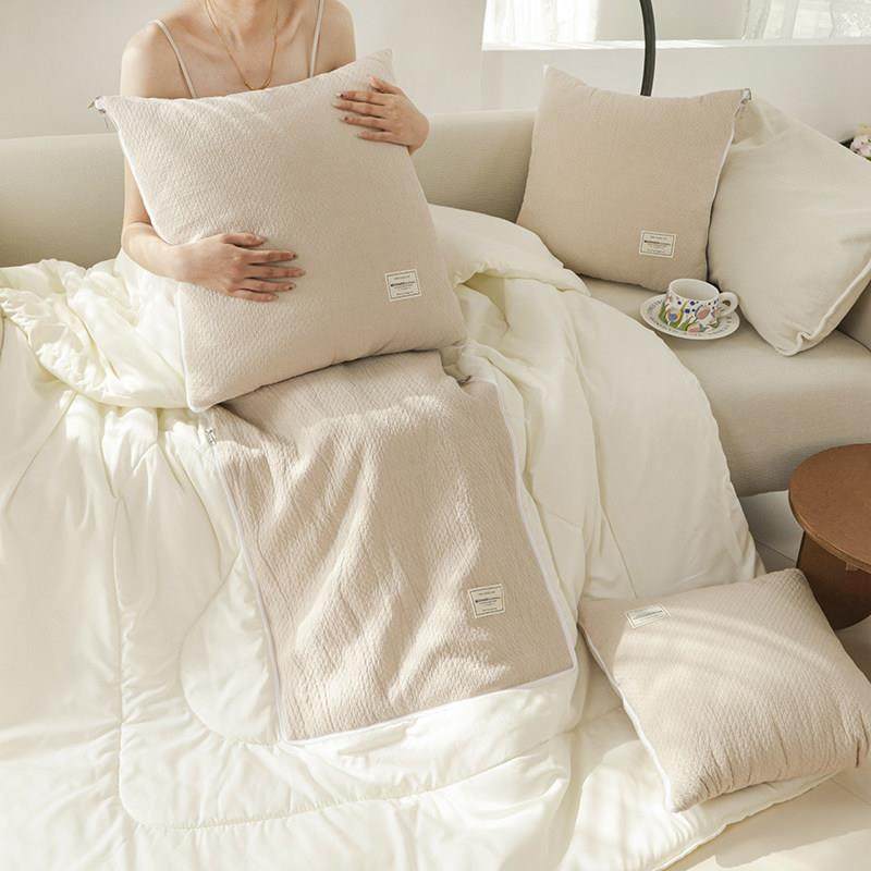 汽车抱枕被子两用全棉纯棉空调被宿舍午睡毯子办公室枕头被二合一,淘宝优惠券,粉丝福利购,淘宝优惠卷