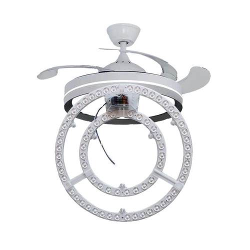 风扇灯三色变色灯芯餐厅吊扇灯专用led灯盘替换灯珠吸灯维修配件 - 图3