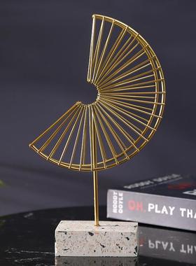 新款金属个性抽象工艺品玄关电视柜酒柜办公室桌面样板房装饰摆设