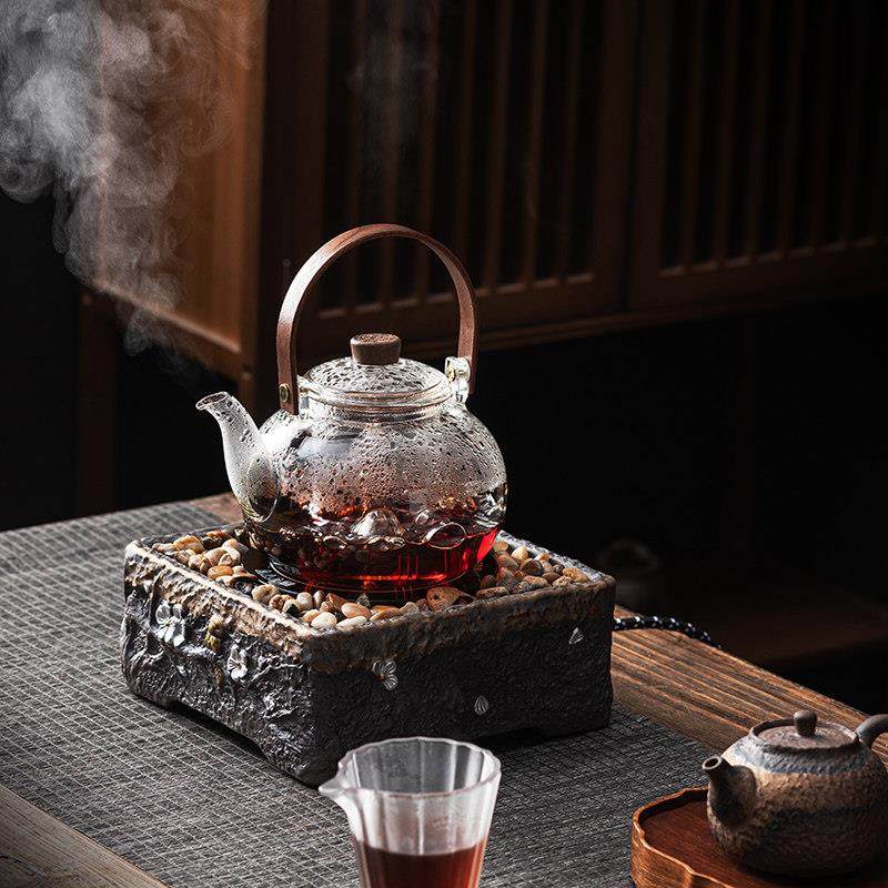 煮茶器蒸茶器电陶炉小型电炉丝电热中式复古室内陶瓷粗陶煮茶炉,淘宝优惠券,粉丝福利购,淘宝优惠卷