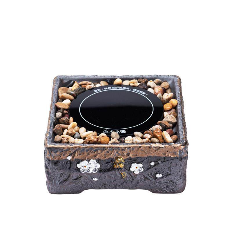 煮茶器蒸茶器电陶炉小型电炉丝电热中式复古室内陶瓷粗陶煮茶炉,淘宝优惠券,粉丝福利购,淘宝优惠卷