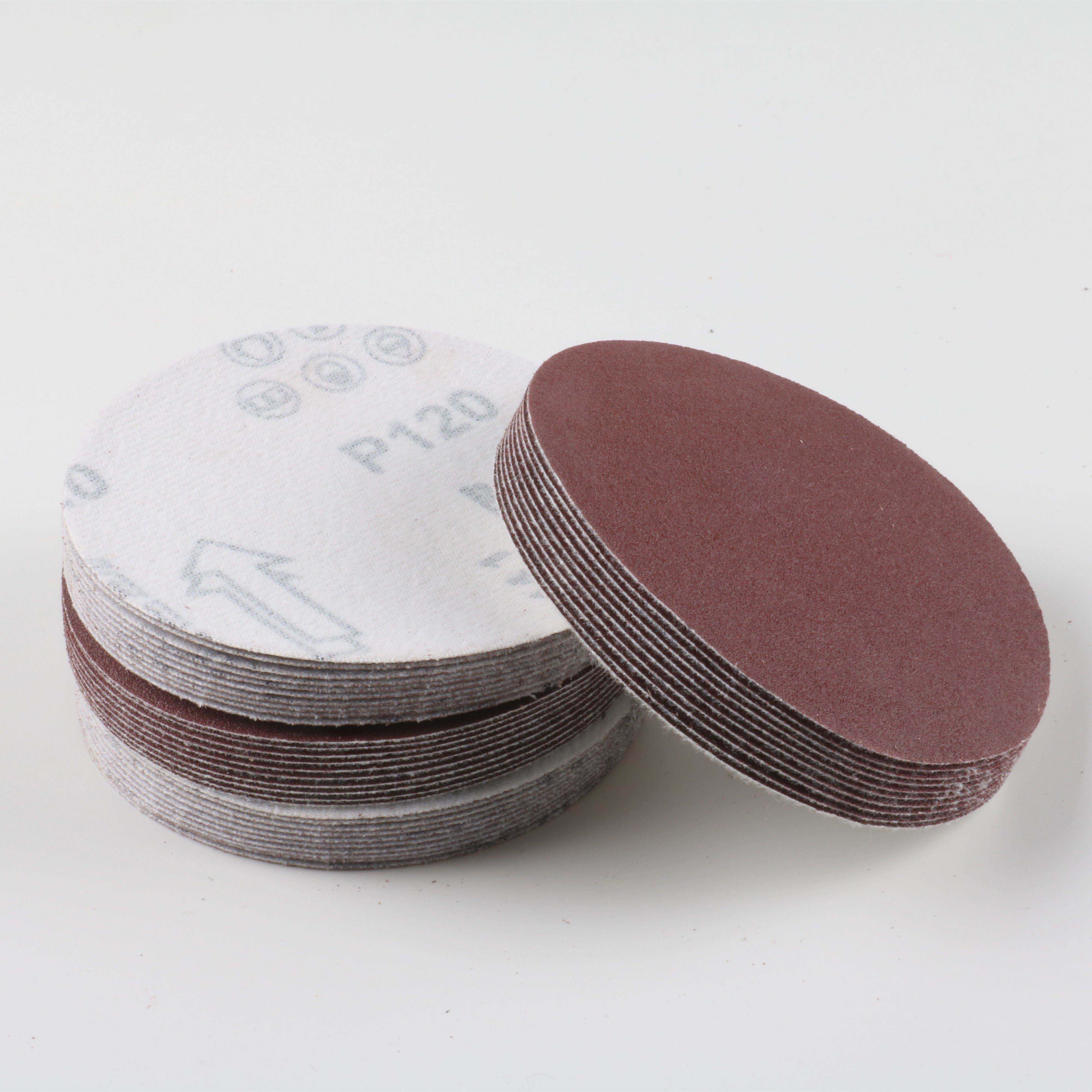 植绒砂纸片 气动机打磨机自粘角磨机磨片砂纸圆盘抛光片 5寸125MM,淘宝优惠券,粉丝福利购,淘宝优惠卷