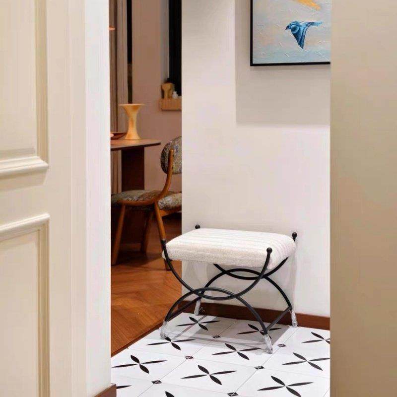 九九设计Uu凳法式覆古门口换鞋凳金属软脚凳小沙发凳梳妆凳,淘宝优惠券,粉丝福利购,淘宝优惠卷