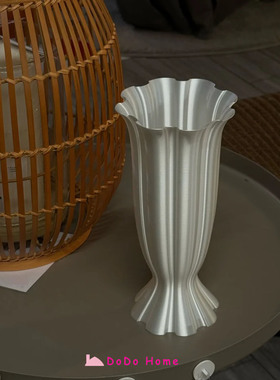 丝绸花瓶中式传统古典禅意3D打印