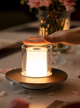 【节日装饰】桌面摆件氛围感台灯餐厅轻奢高级感民宿清吧烛光台灯