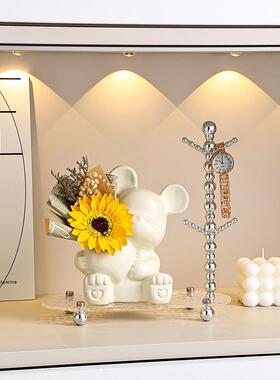 暴力熊钥匙收纳入口装饰品入口门鞋柜客厅家装乔迁礼物