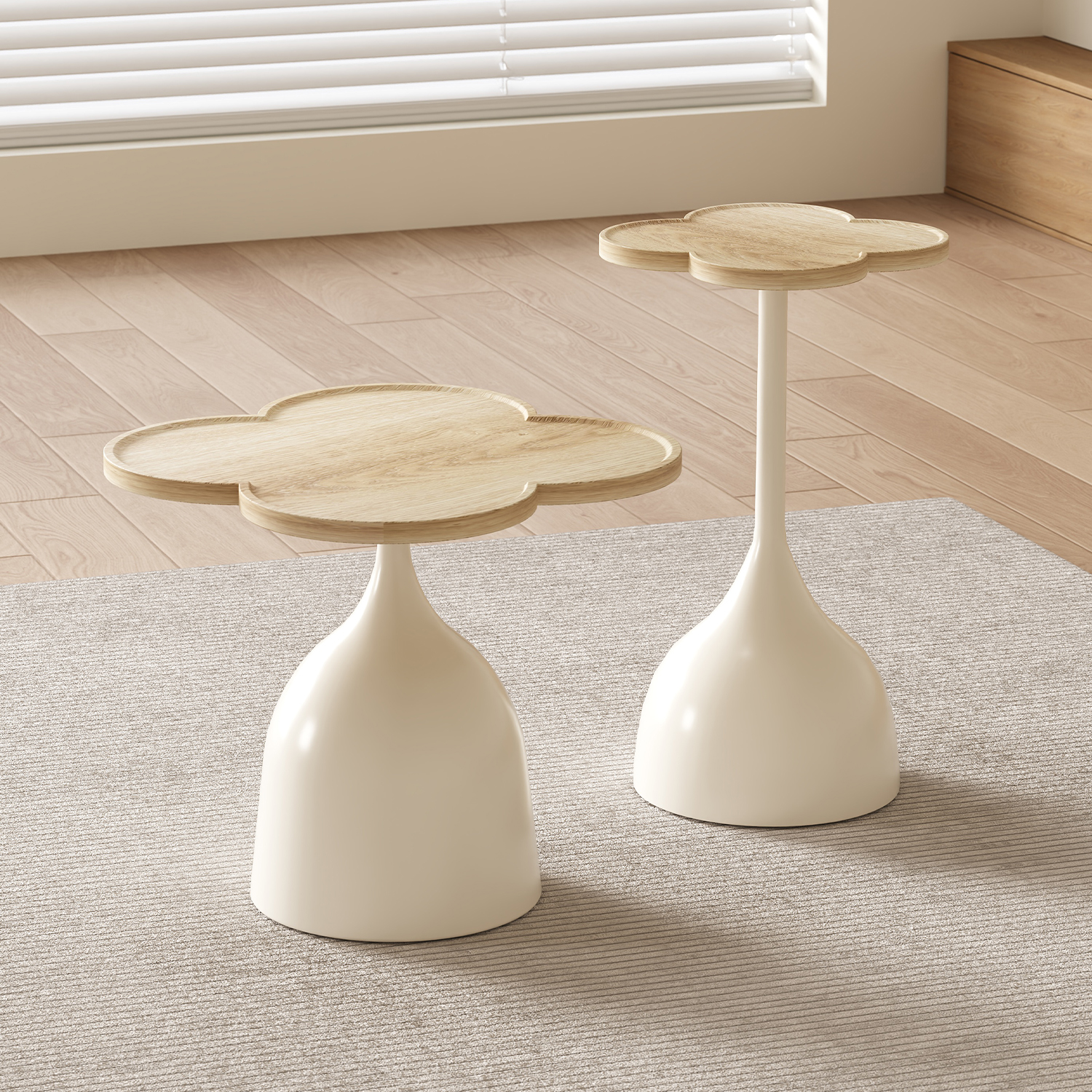 奶油风沙发边几家用客厅小茶几2025新款轻奢高级感卧室床边小桌子 - 图3