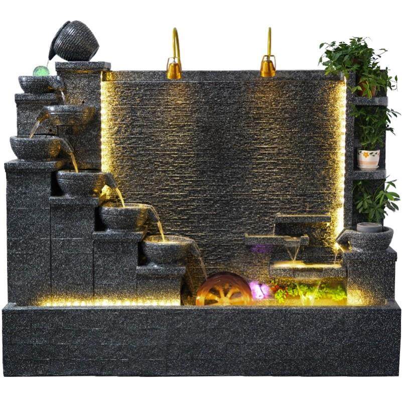 流水屏风循环流水墙水幕墙景观摆件水帘墙隔断户外庭院鱼池背景墙,淘宝优惠券,粉丝福利购,淘宝优惠卷