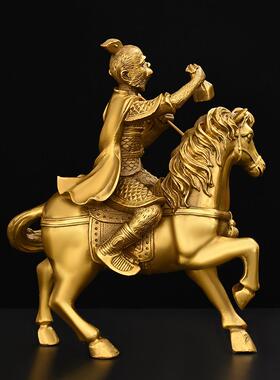 铜立即丰厚装饰纯生肖马青铜节日家庭办公装饰铜马成功商务礼品