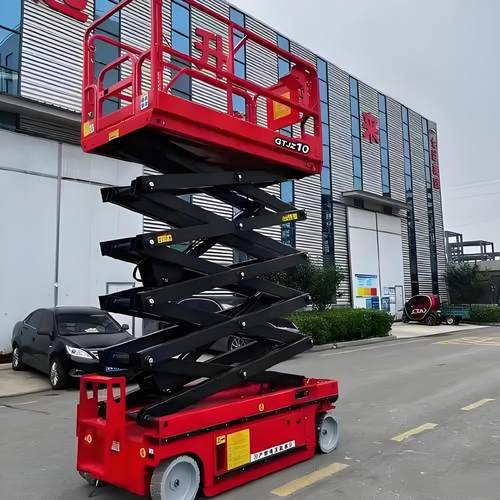 全自行升降机剪叉式高空作业平台68101214米液压移动式升降机平台 - 图0