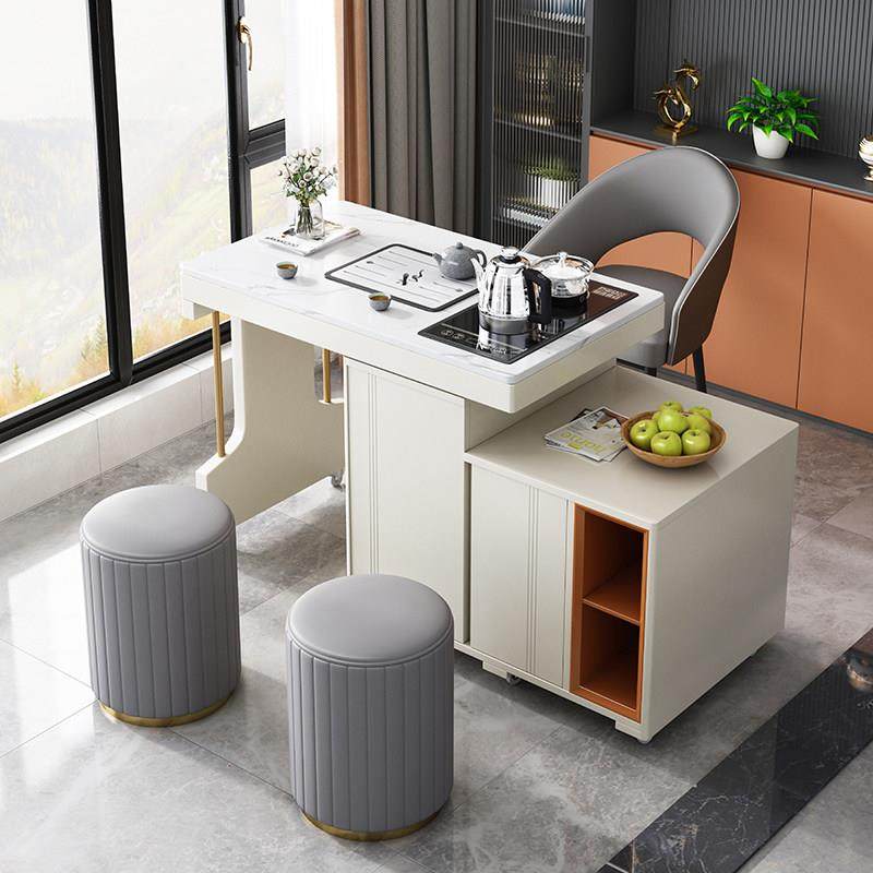 可移动可旋转茶台茶桌椅组合带轮家用阳台小户型泡茶桌烧水壶一体,淘宝优惠券,粉丝福利购,淘宝优惠卷