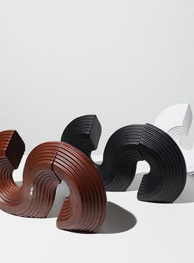 北欧现代创意书立书挡摆件覆古客厅电视柜书房博古架软装饰品摆设