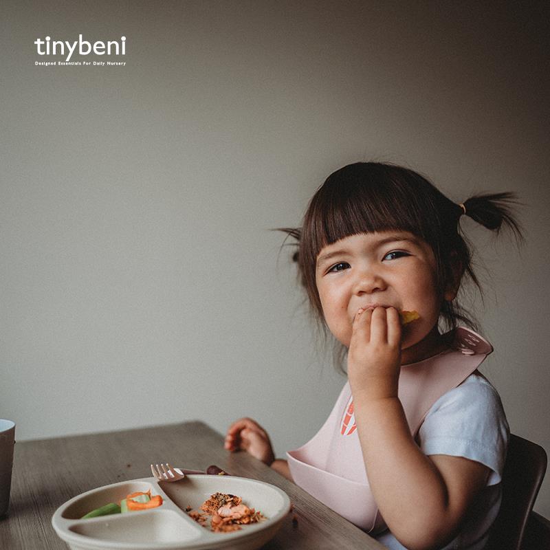 Tinybeni baby eating bib silicone waterproof and anti-dirty children's food supplement baby bib baby bib