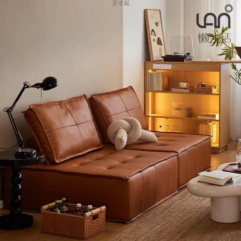 拉车套罩豆腐块沙发意式极简小户型皮埃蒙特客厅方块沙发组合模块,淘宝优惠券,粉丝福利购,淘宝优惠卷