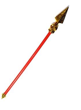 新款自动伸缩火尖枪哪吒兵器红缨枪地摊庙会景点乾坤圈火尖枪