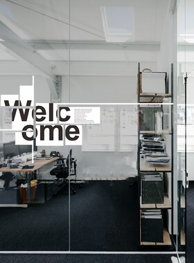 好货办公室装饰英文创意玻璃腰线贴纸公司会议室企业背景励志玻璃