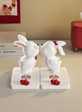 创意兔子可爱手机架2025新桌面装饰办公室的好东西给新娘的结婚礼