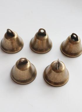 3.8cm古青铜加厚开口铃铛寺庙diy风铃挂件饰品配件复古喇叭钟铃铛